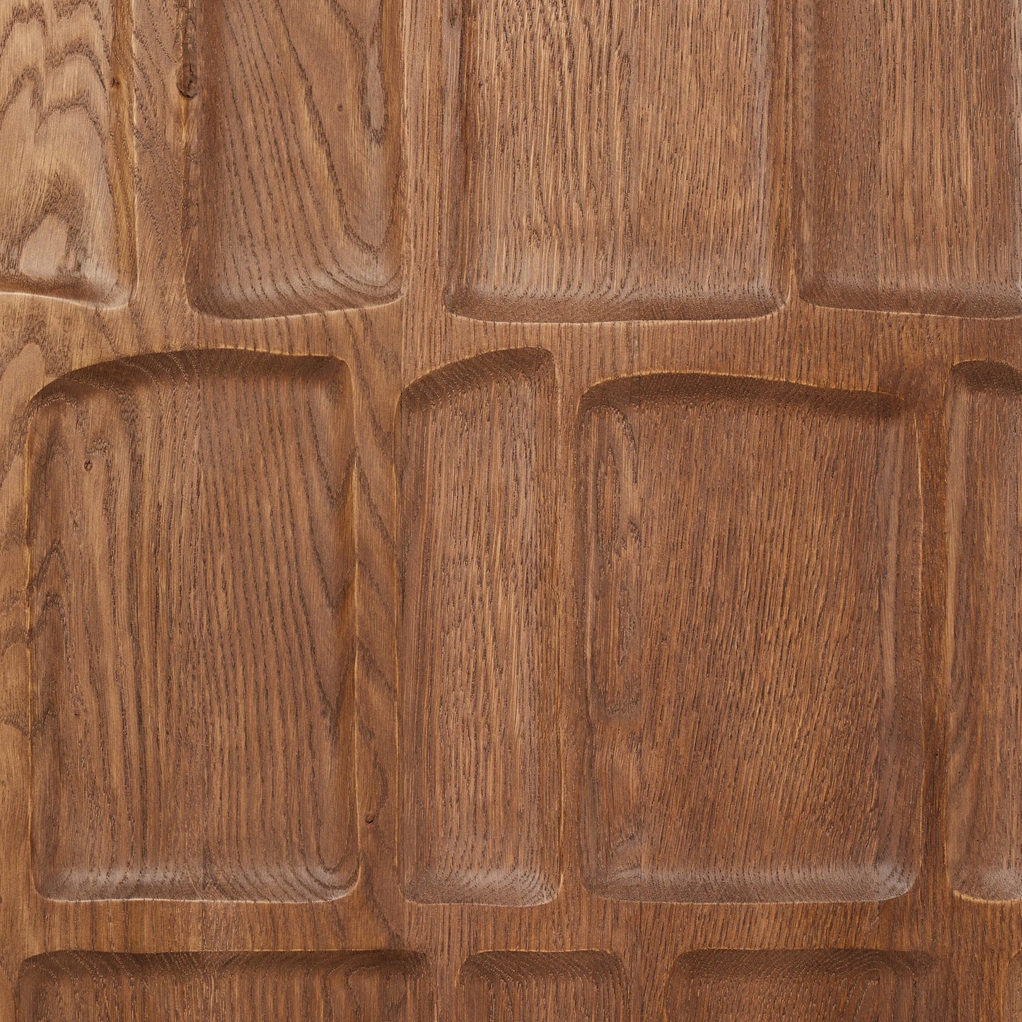 Ezri cabinet: cocoa oak-carved cocoa oak