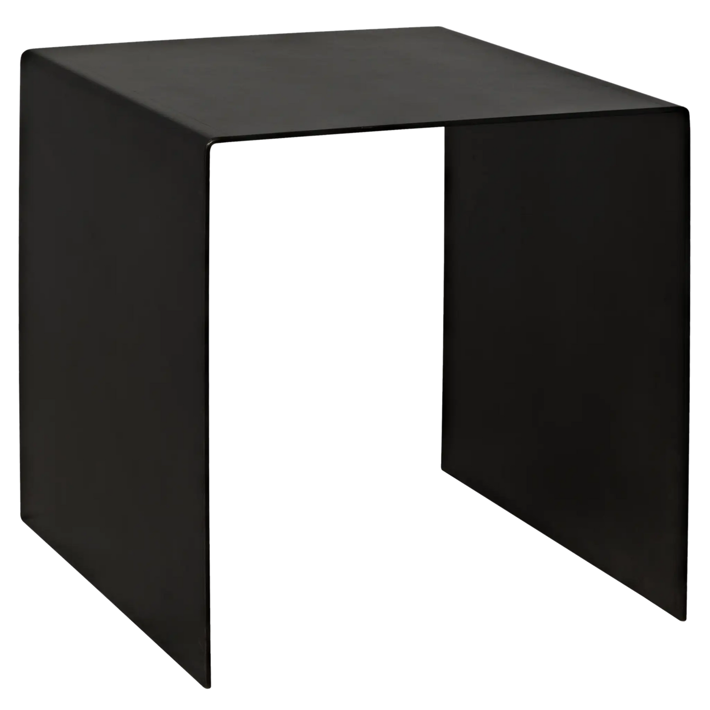 Yves side table, small, black steel