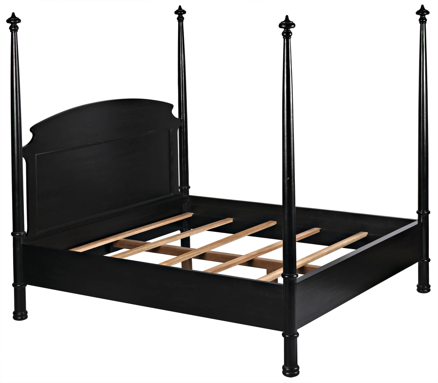 New douglas bed, eastern king, hand rubbed black