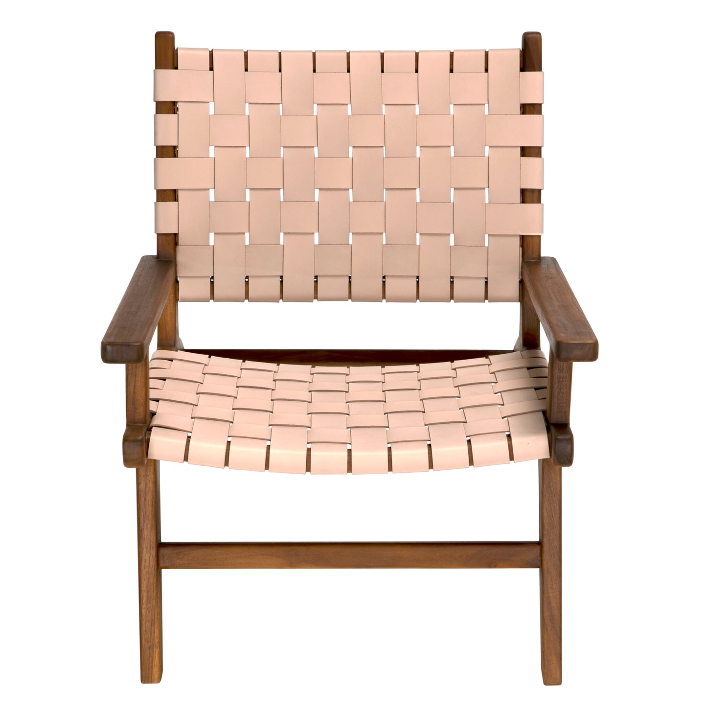 Kamara arm chair, teak with leather