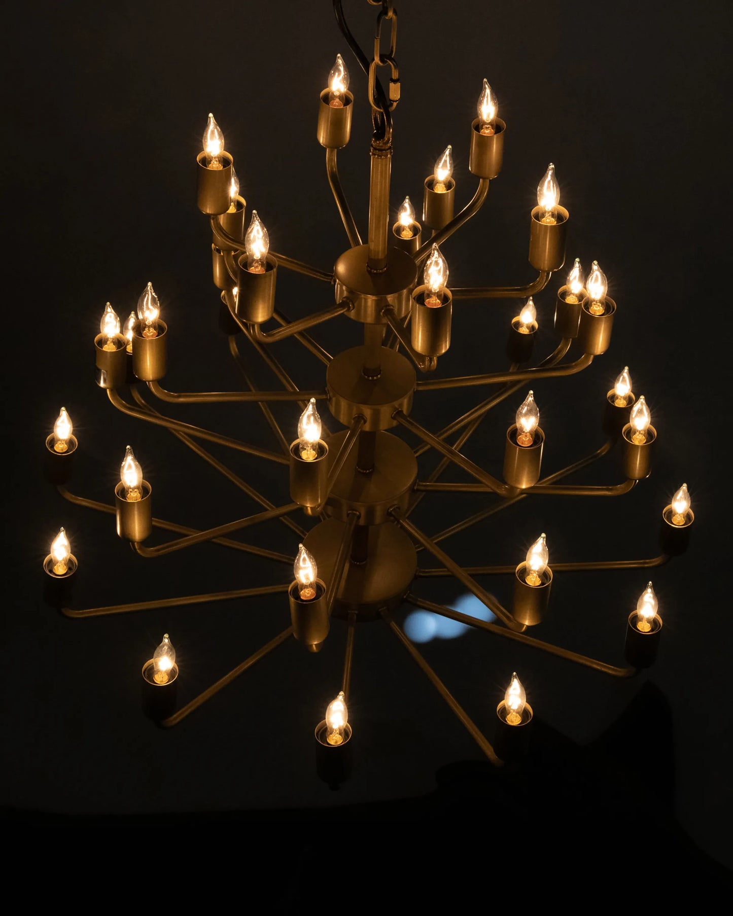 Montoro chandelier, antique brass