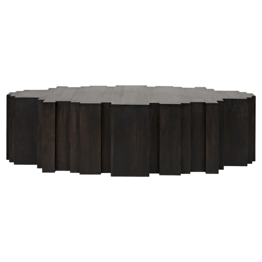 Royce coffee table, ebony walnut