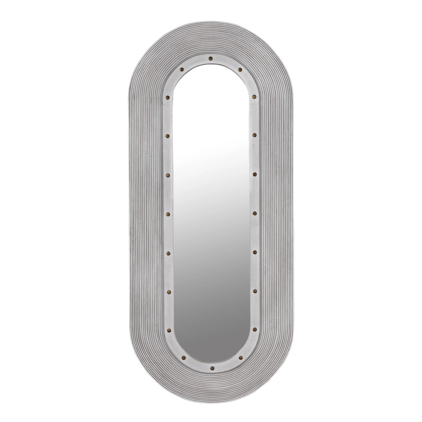 Luna mirror, white washed