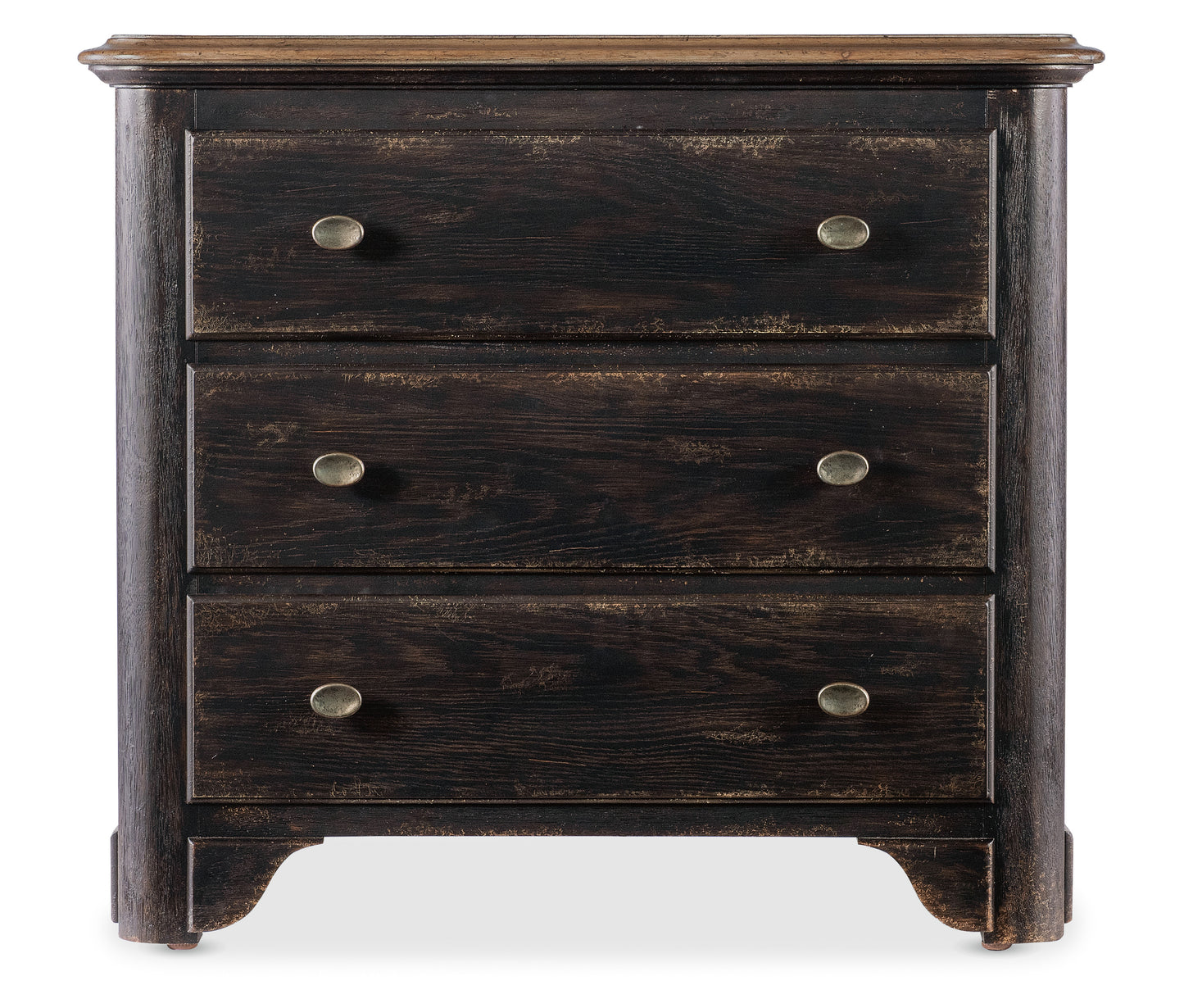 Americana three-drawer nightstand