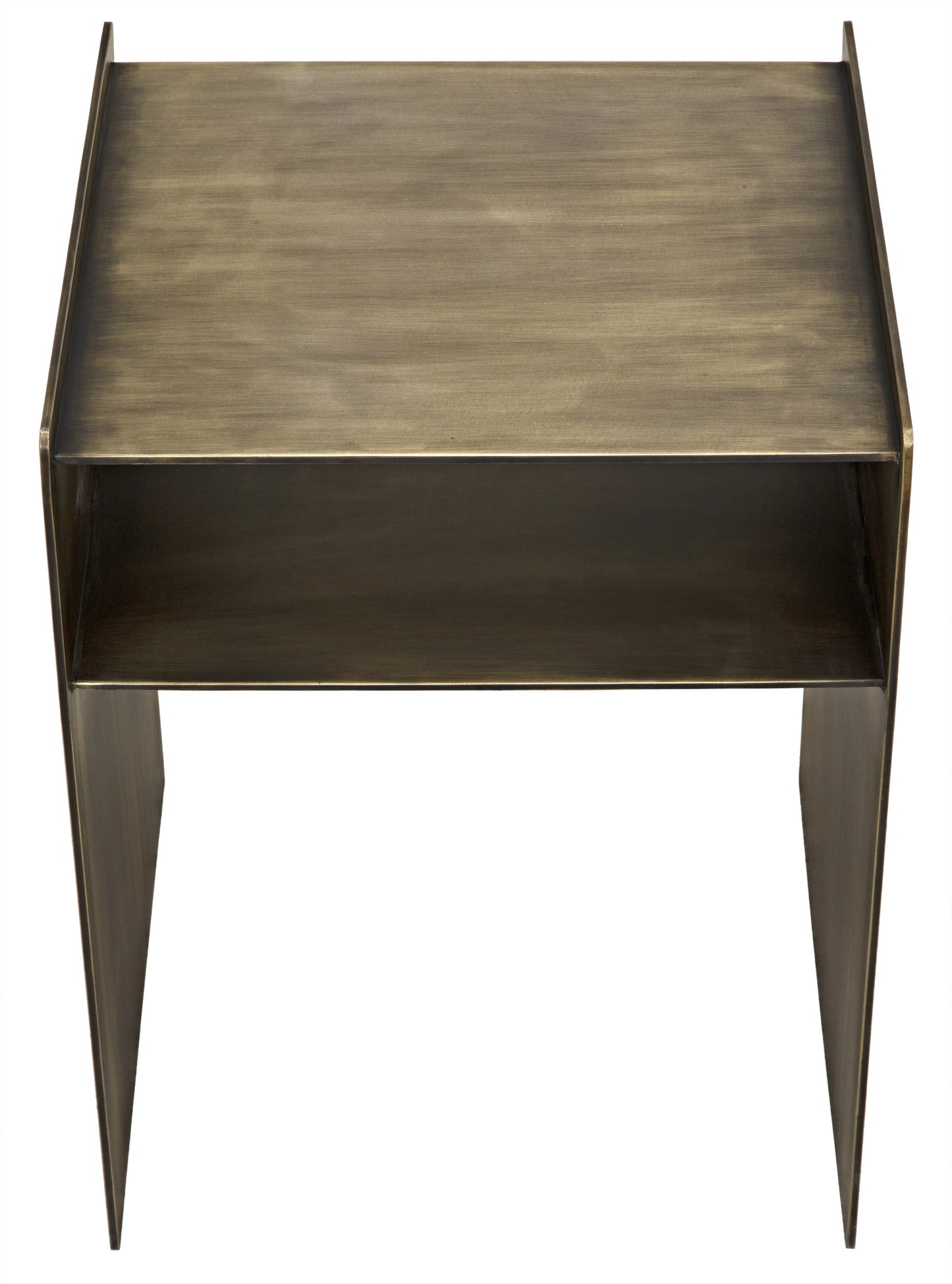 Cyrus side table, aged brass