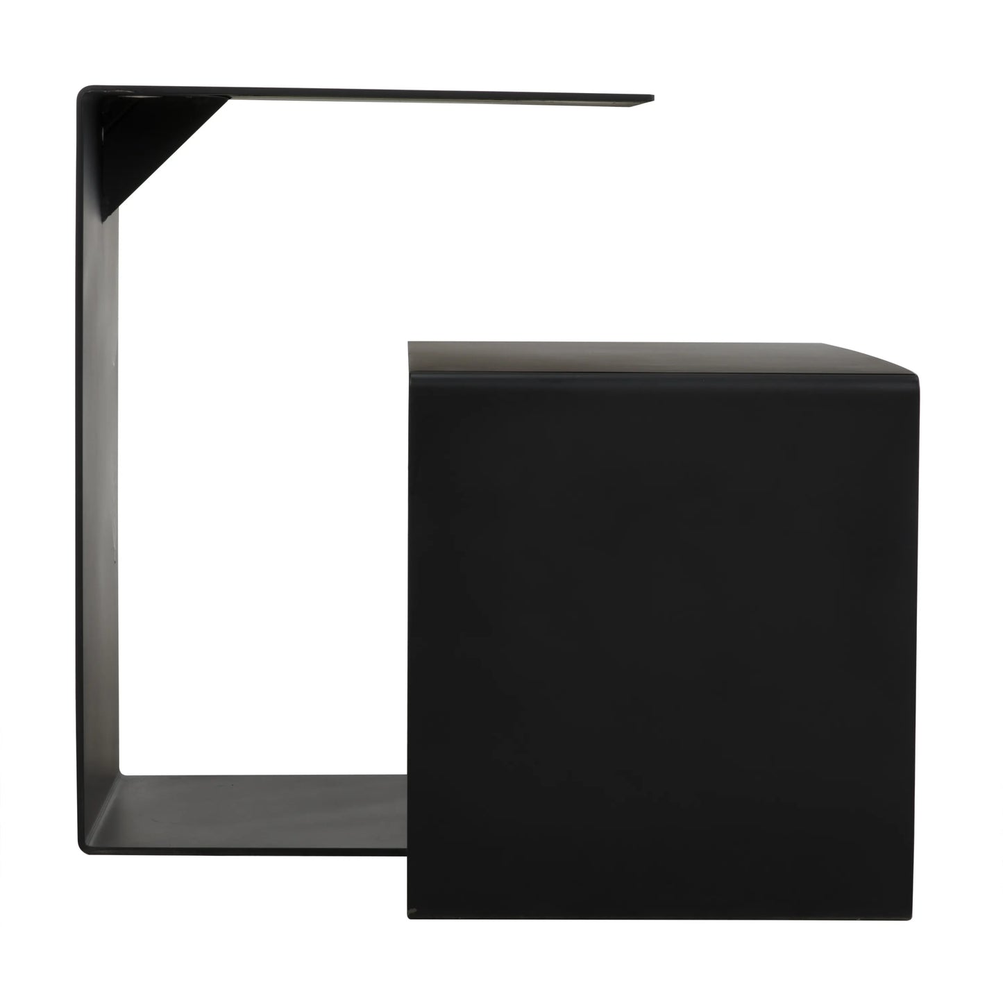 Solo side table, black steel