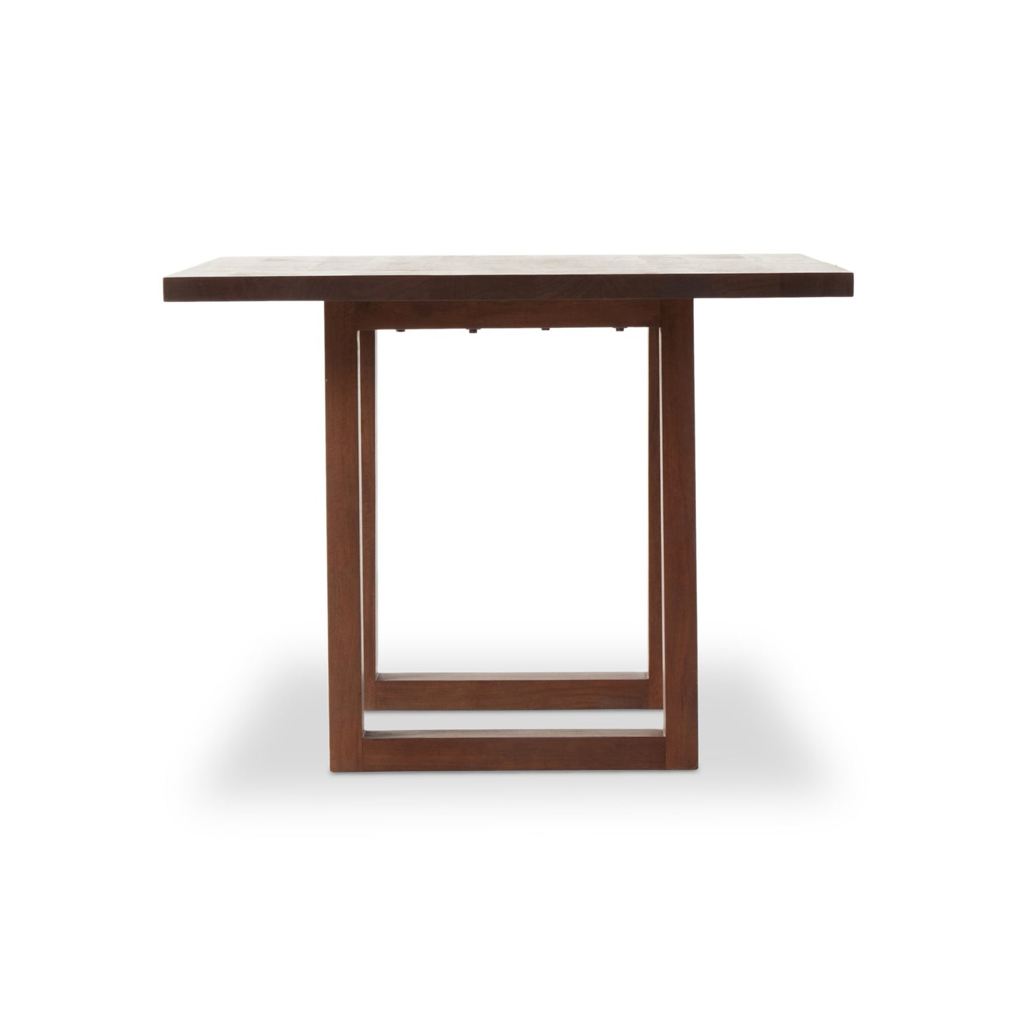 Carmel dining table: brown wash