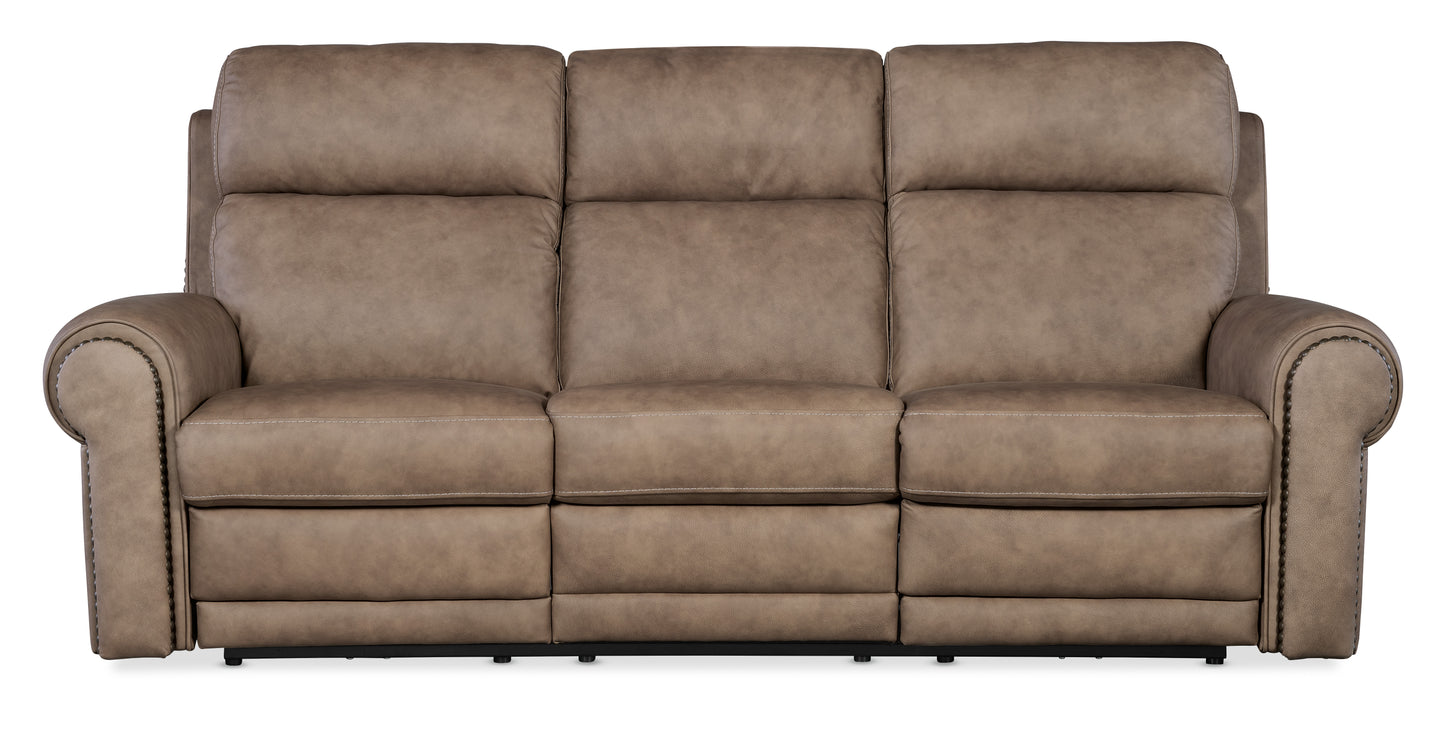 Duncan power sofa w/power headrest & lumbar