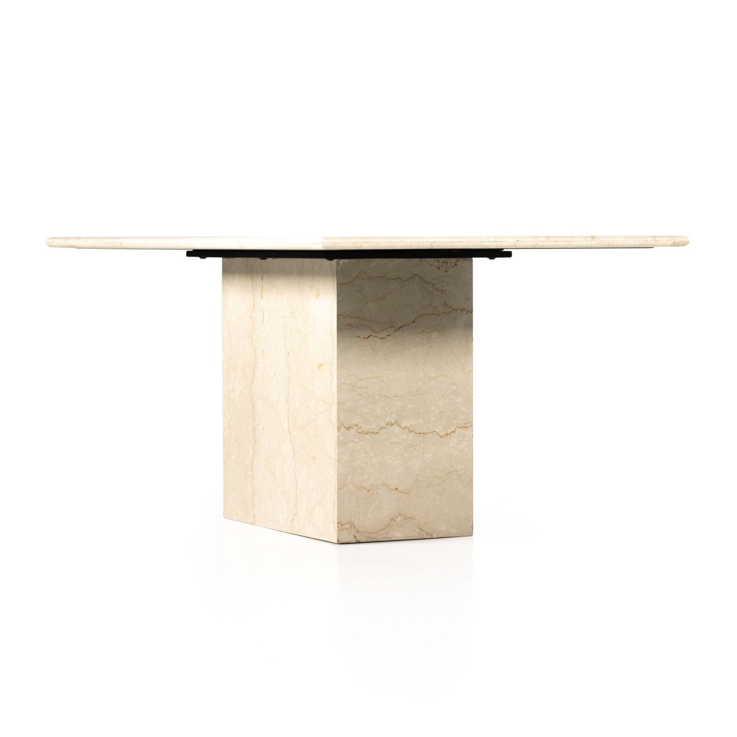 Arum dining table: cream marble