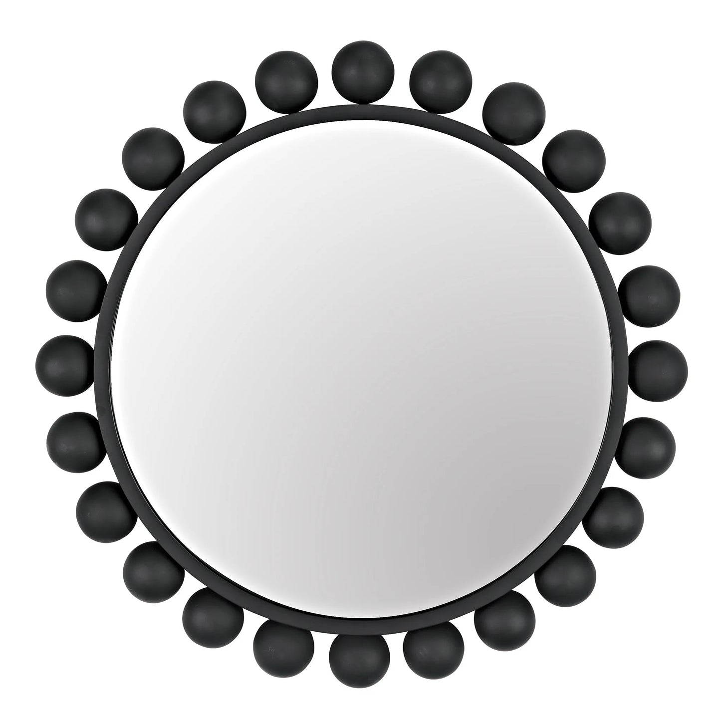 Cooper mirror, black steel