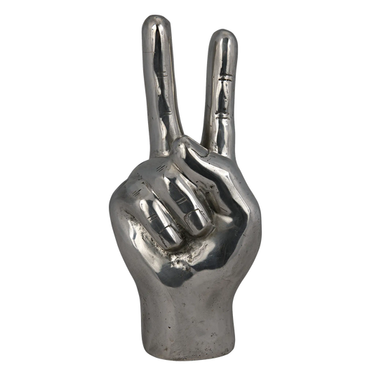 Peace sign, silver