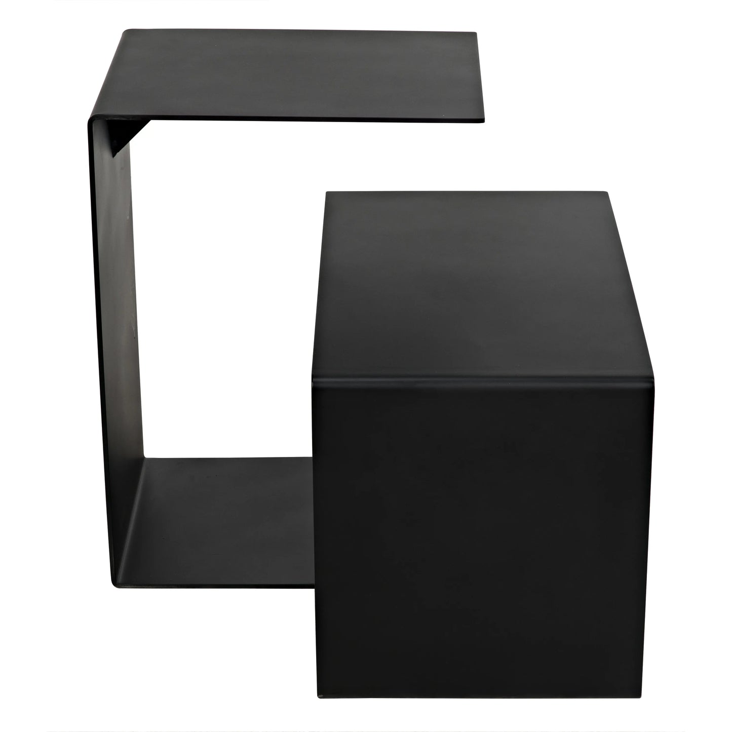 Solo side table, black steel