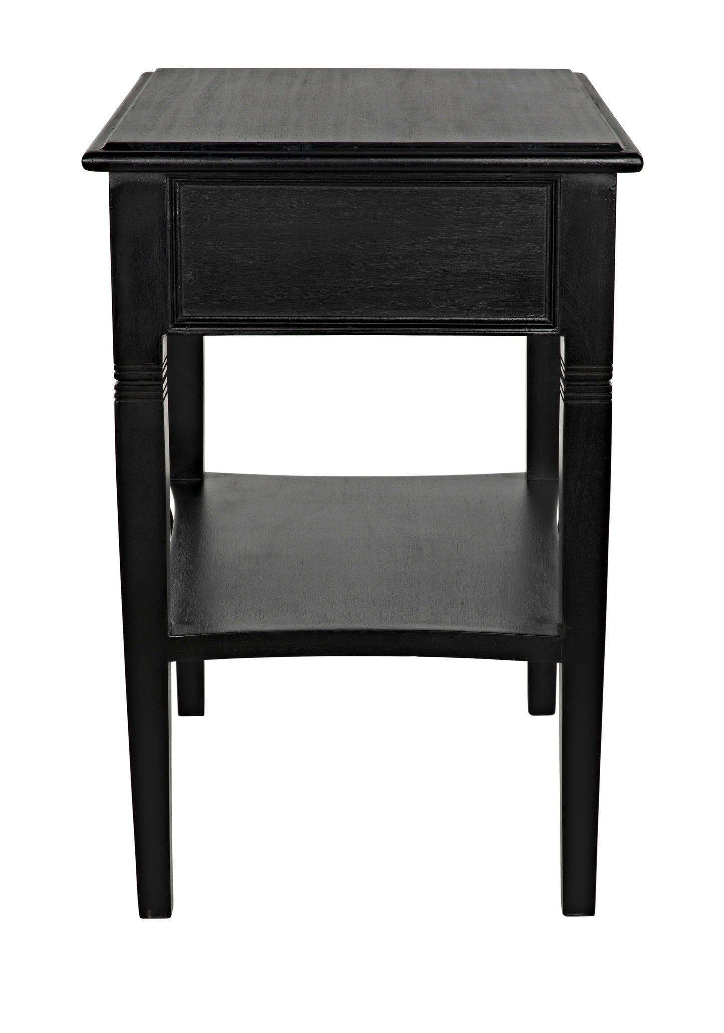 Oxford 1-drawer side table, hand rubbed black