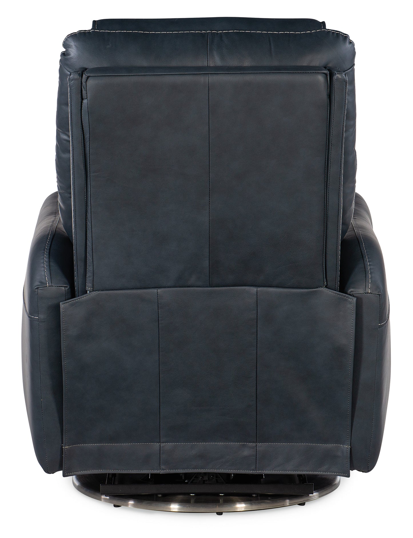 Steffen swivel power recliner with power headrest