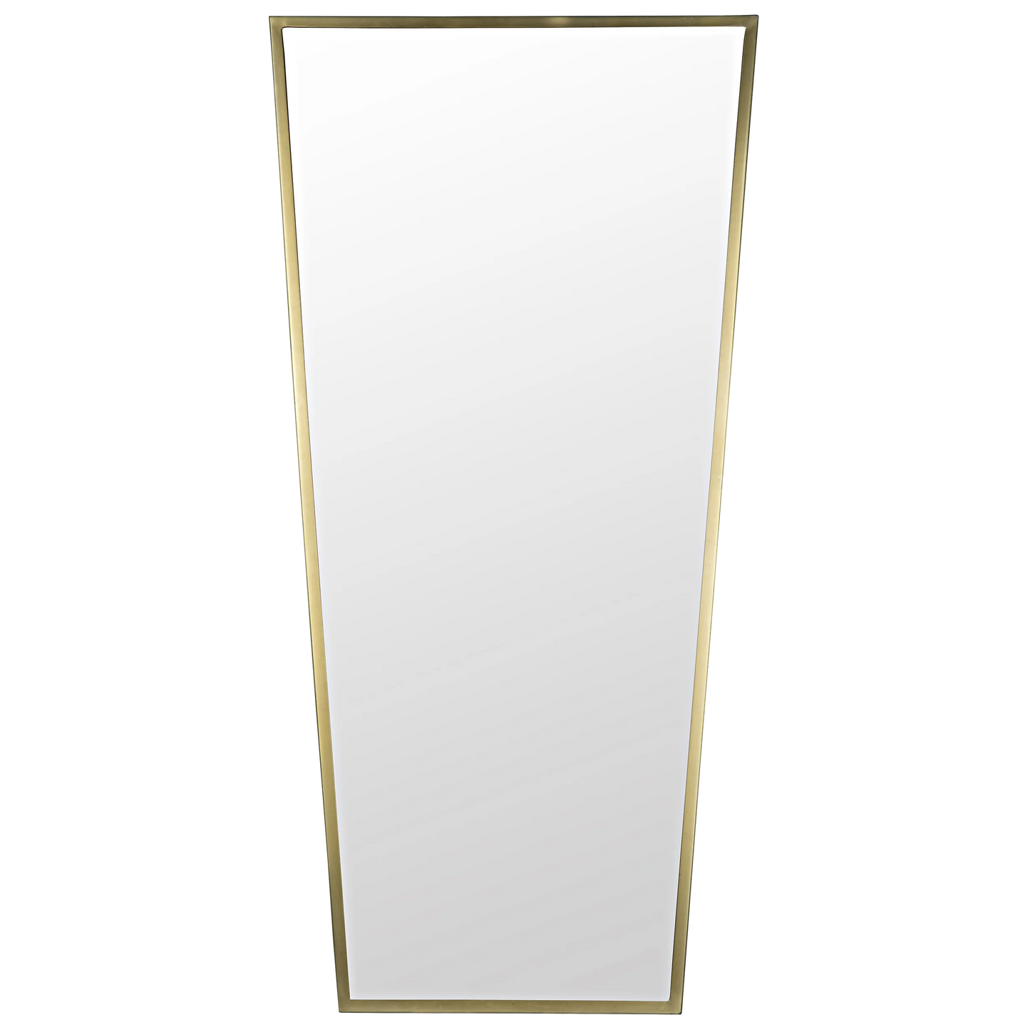 Cassio mirror, steel with brass finish