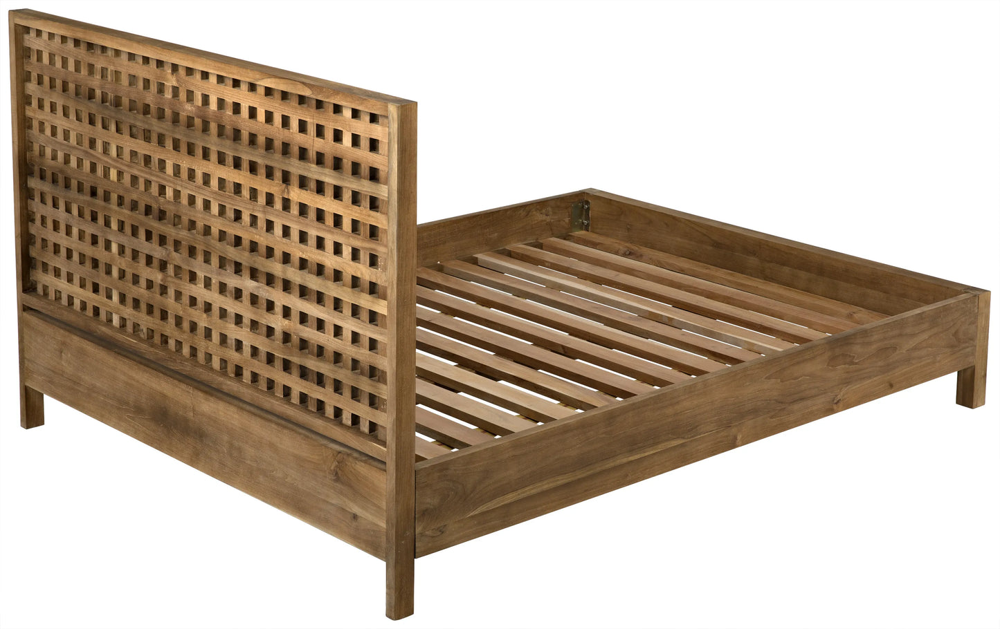 Quinnton bed, queen, teak