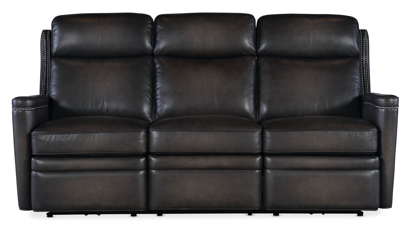 Hamilton power sofa w/power headrest