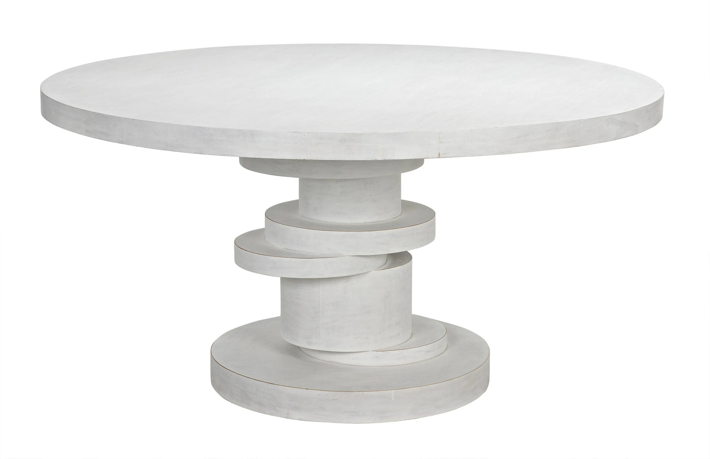 Hugo dining table 60",  white wash