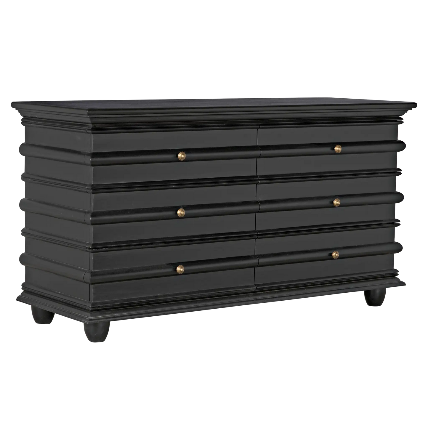 Ascona chest, hand rubbed black