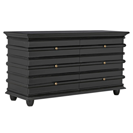 Ascona chest, hand rubbed black