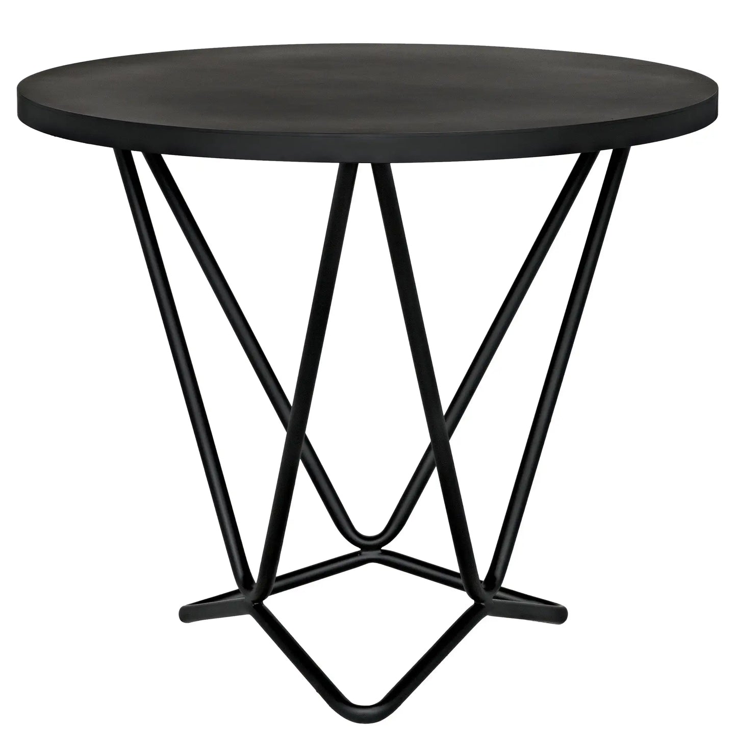 Belem side table, black steel