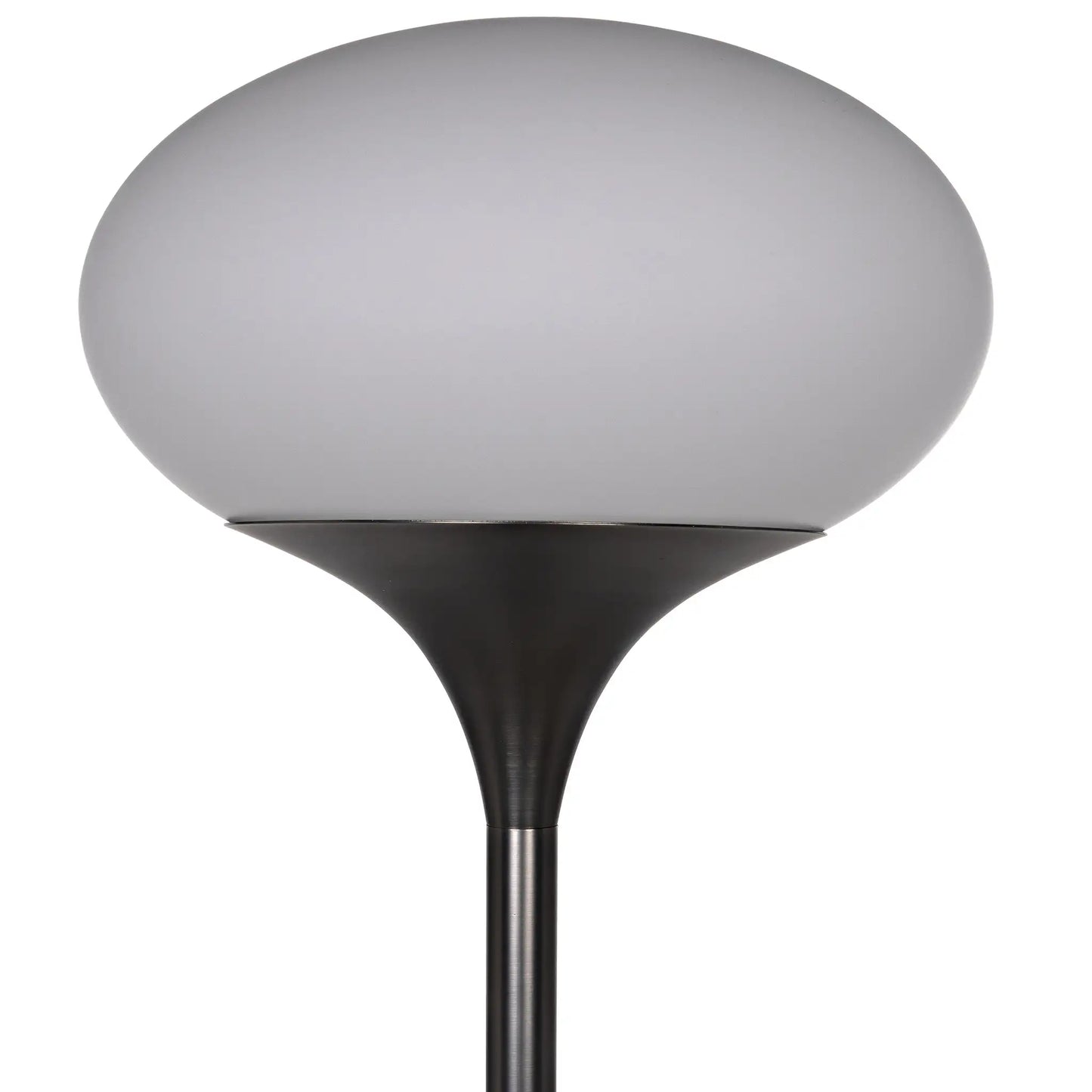 Drop floor lamp, gun metal finish