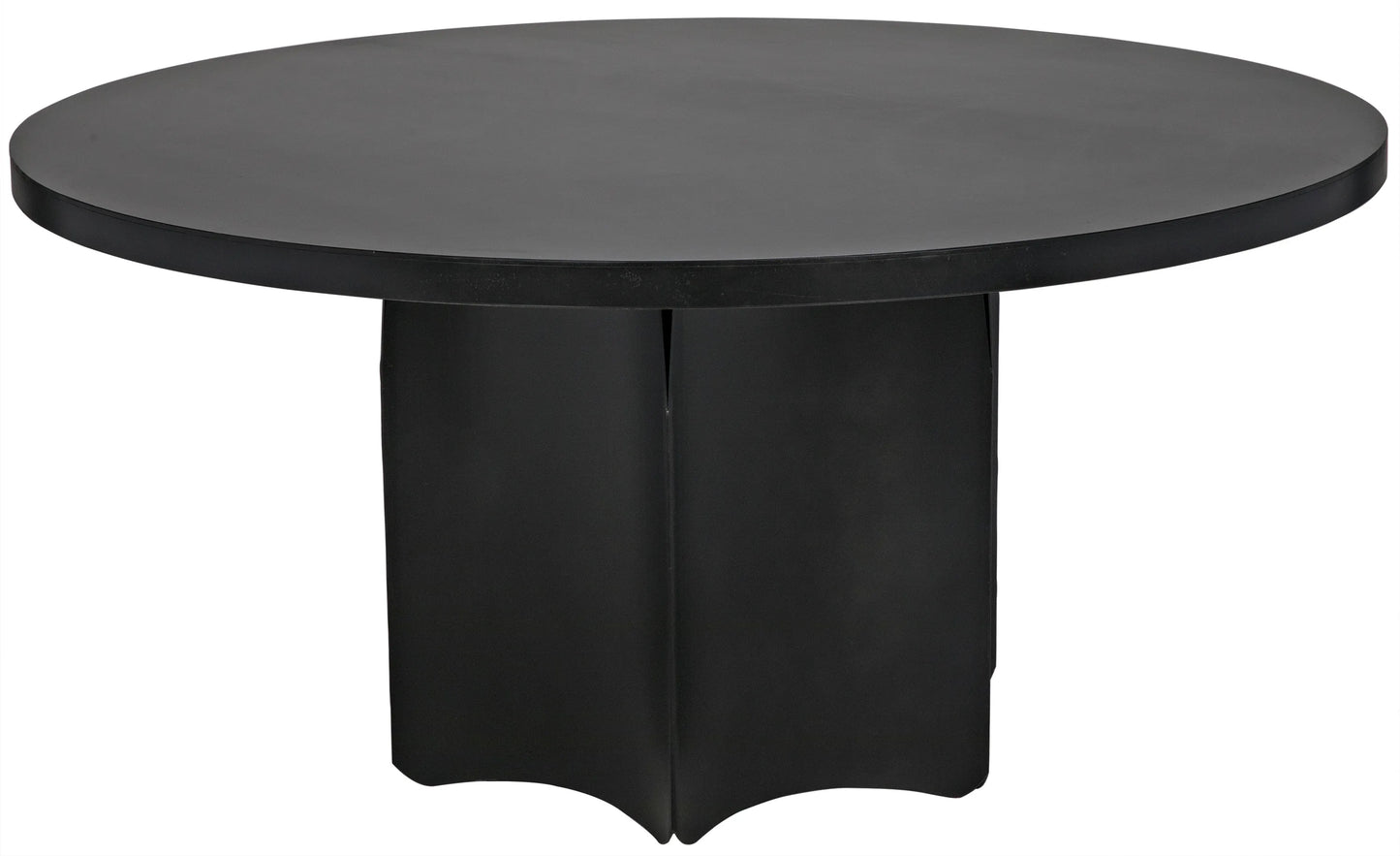 Rome dining table, black steel