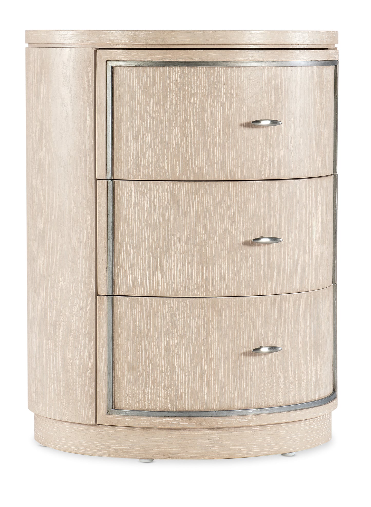 Nouveau chic round nightstand