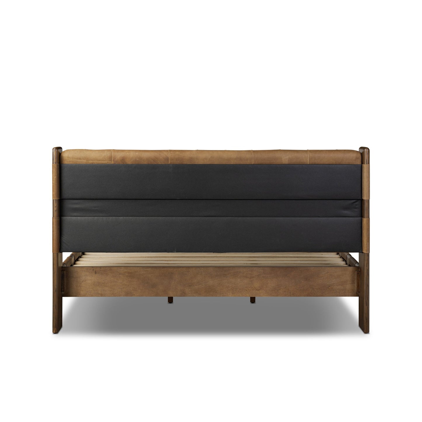 Halston bed: heirloom sienna-terra brown ash-terra brown ash veneer-king