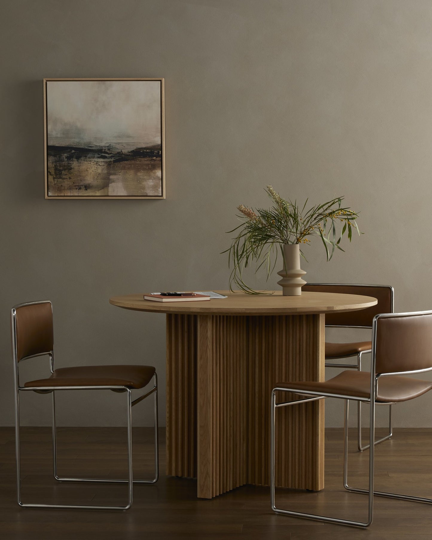 Copo dining table 43.5": natural oak-natural oak veneer