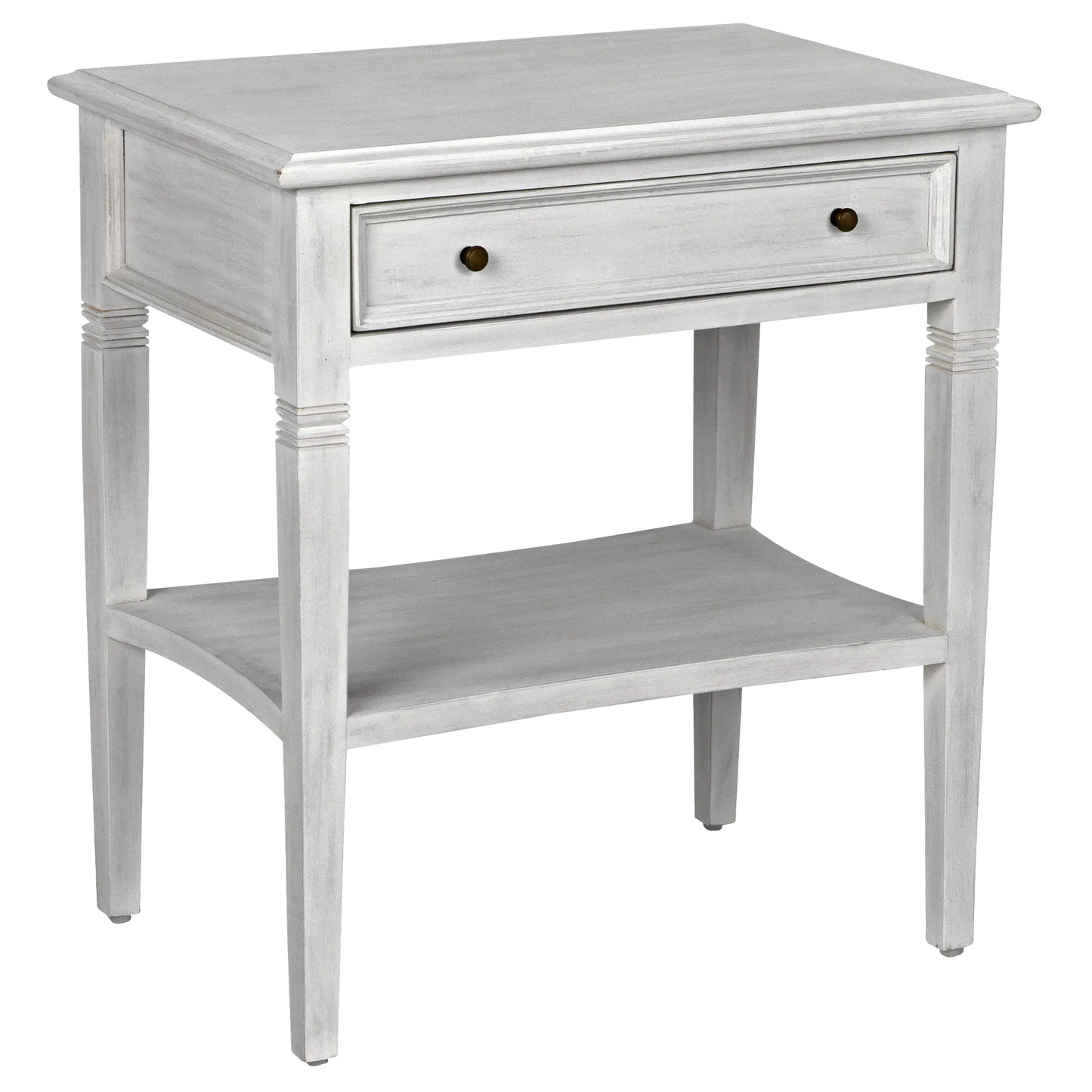 Oxford 1-drawer side table, white wash