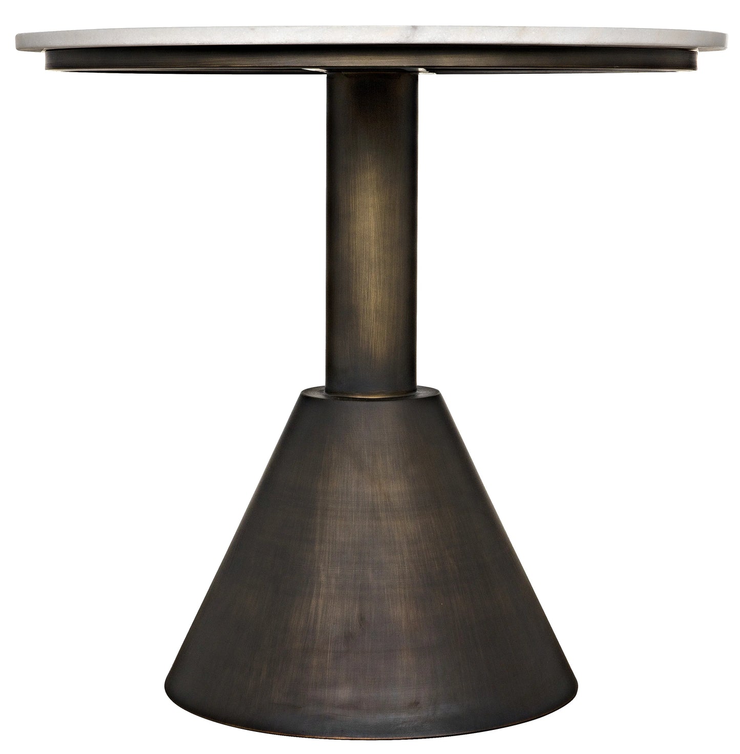 Joseph side table, aged brass