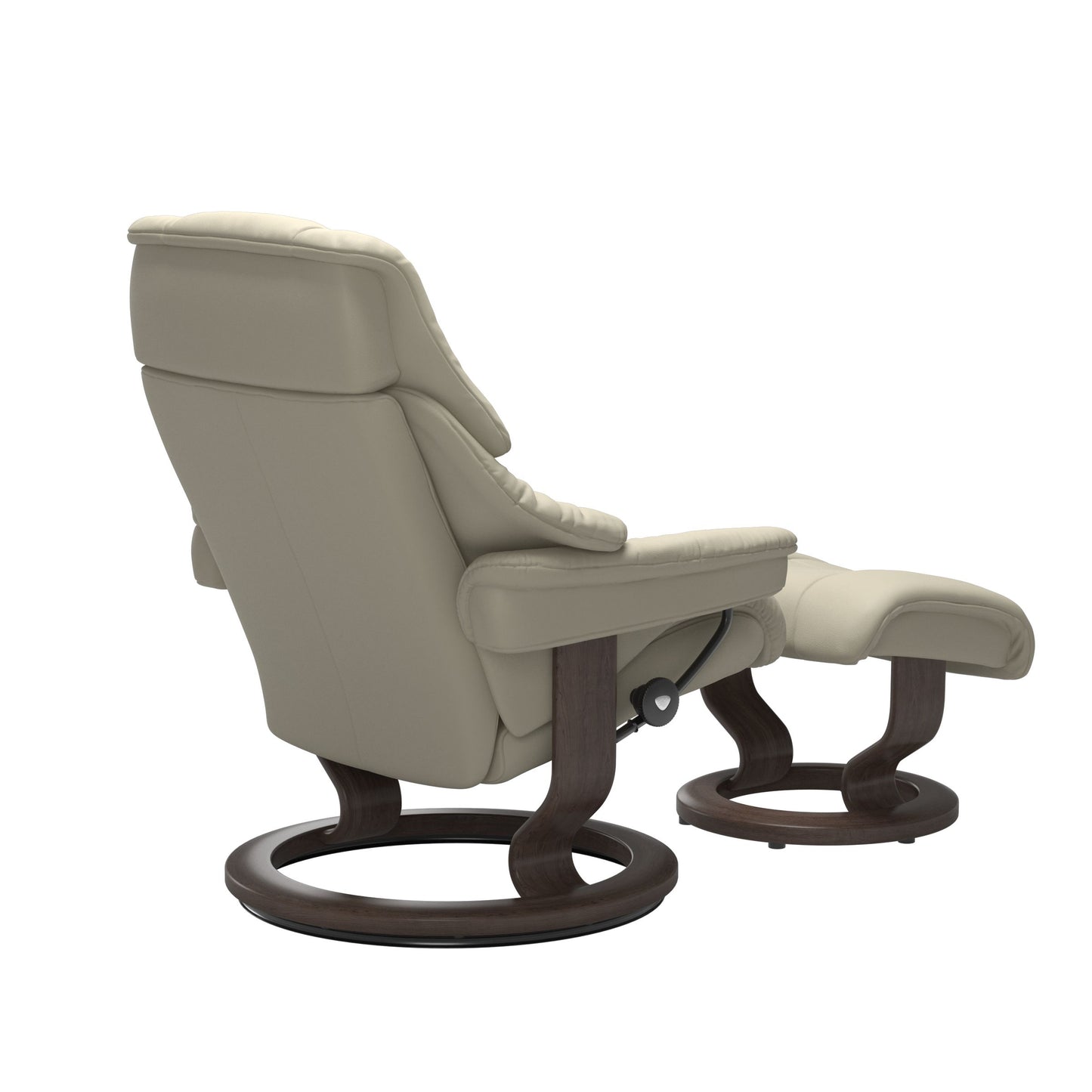 Stressless® reno (s) classic base recliner with ottoman