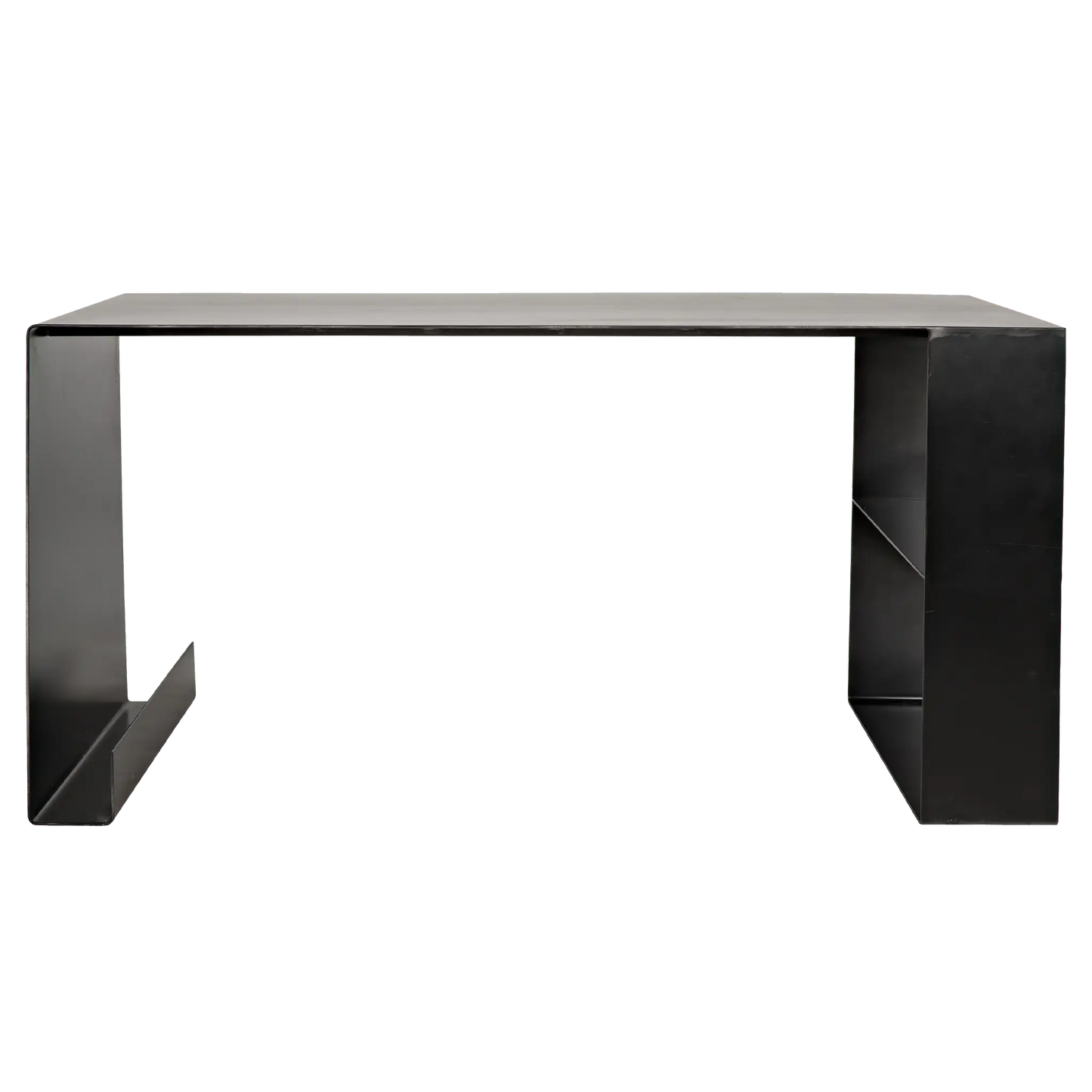 Black steel desk