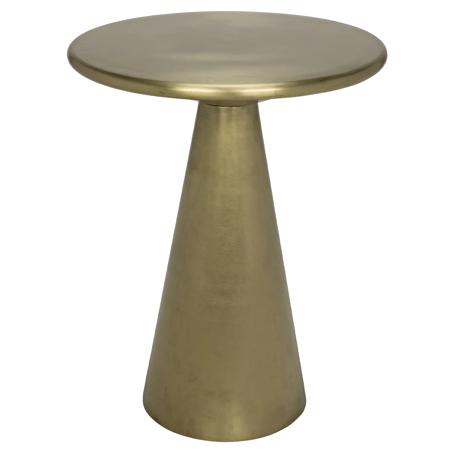 Cassia side table, metal with brass finish