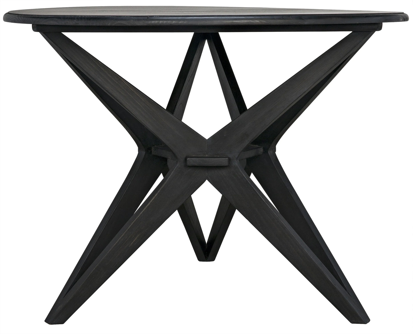 Victor dining table, charcoal black