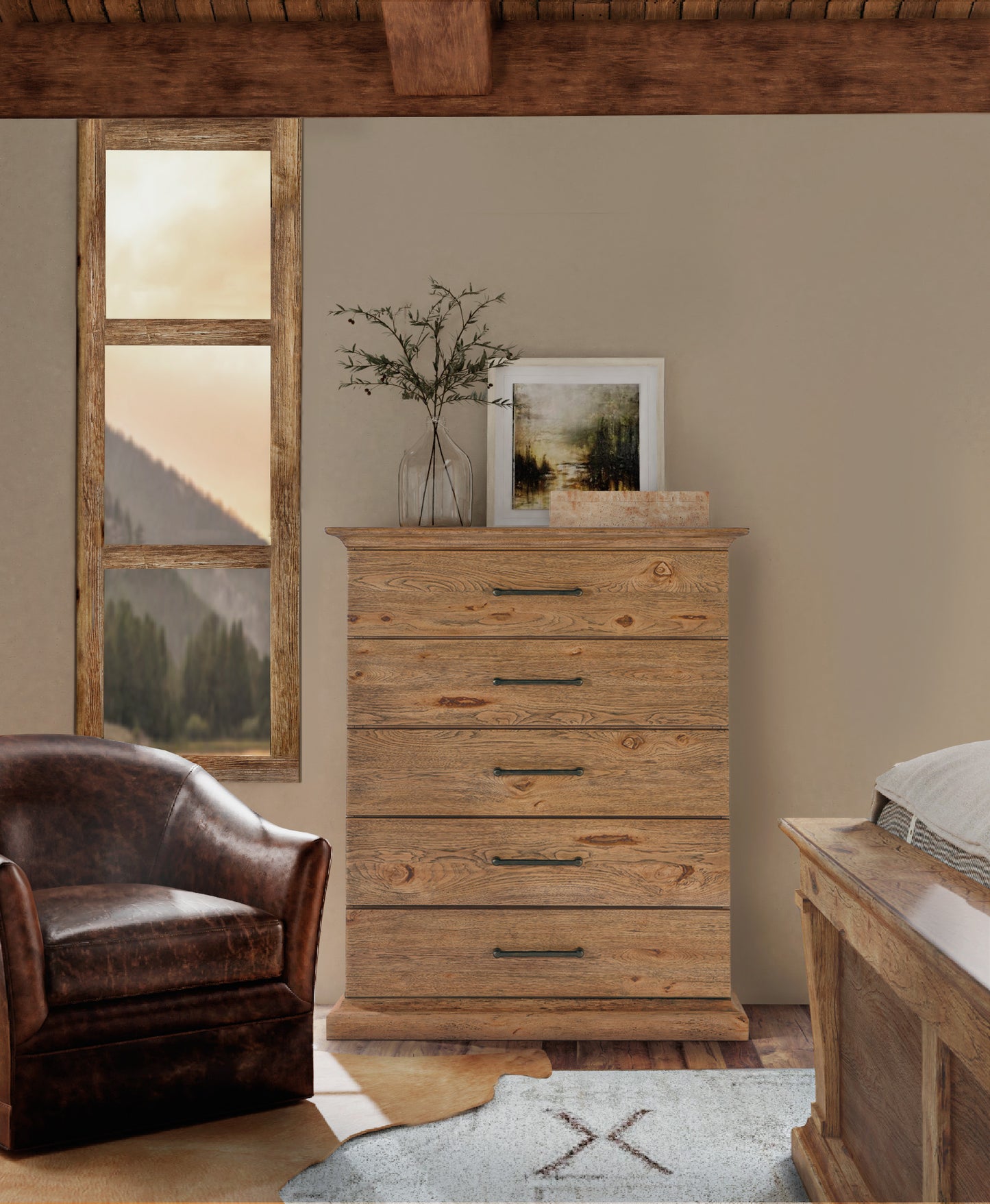 Big sky five drawer chest