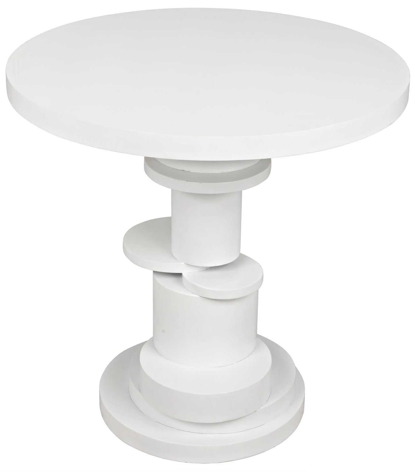 Hugo side table, solid white