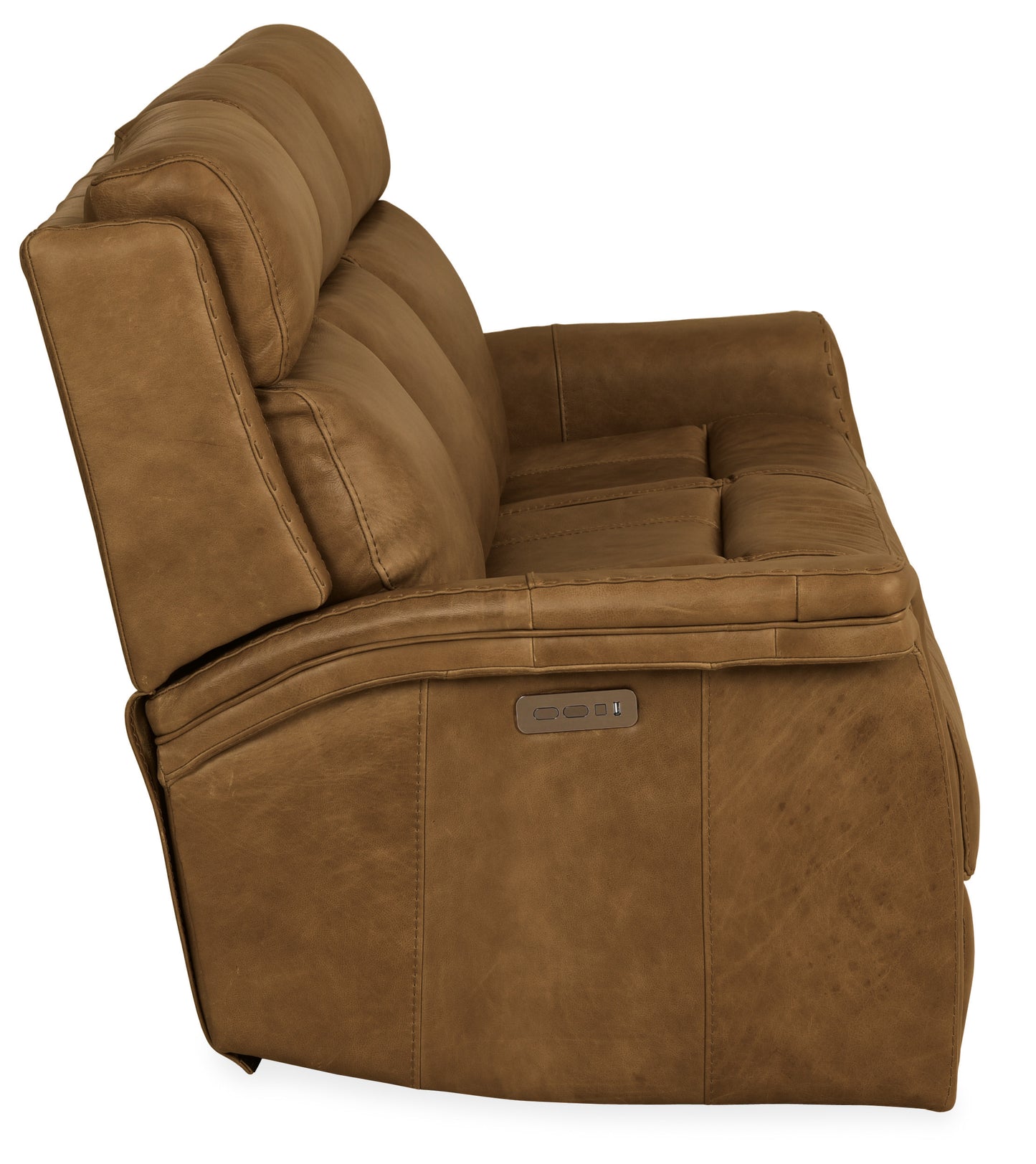 Poise power recliner sofa w/ power headrest