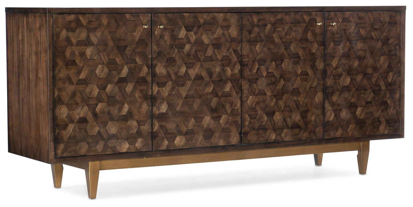 Melange alpine four-door credenza