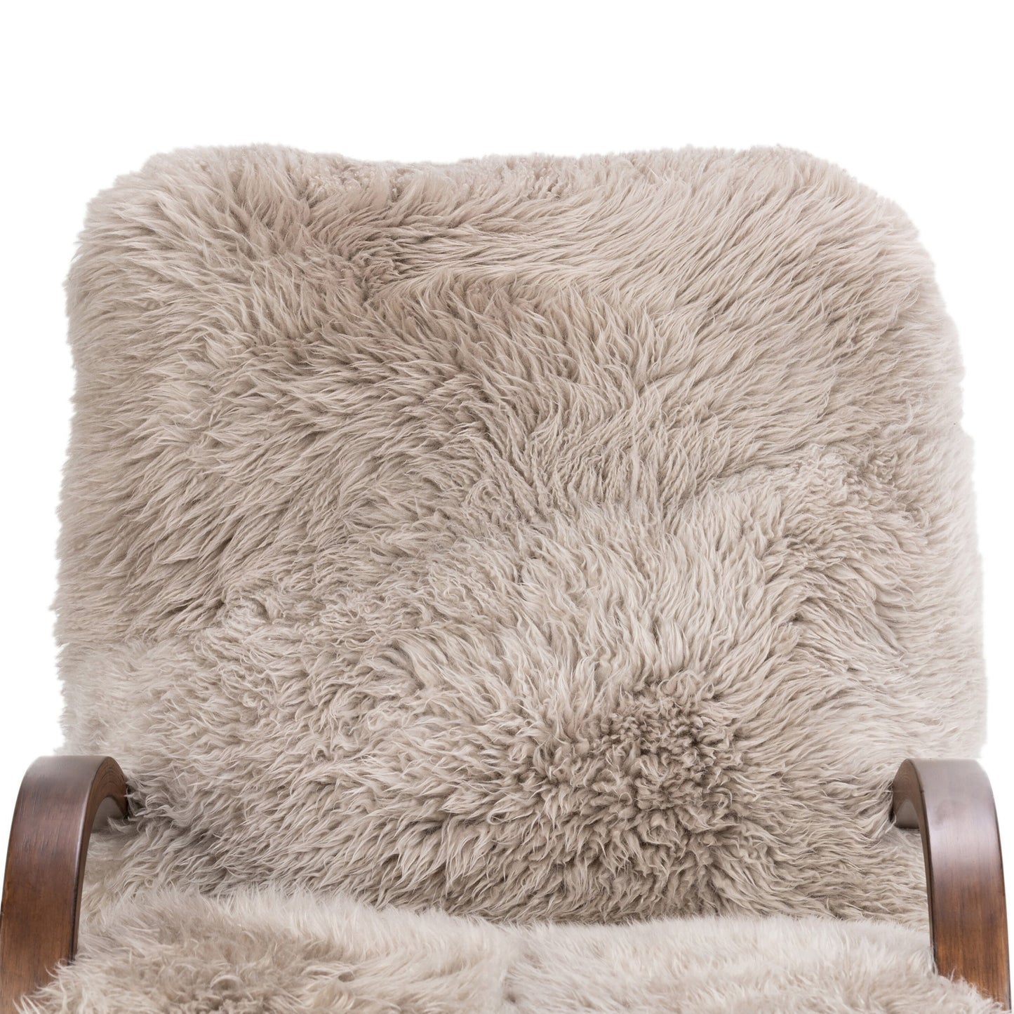 Tobin chair-taupe mongolian fur