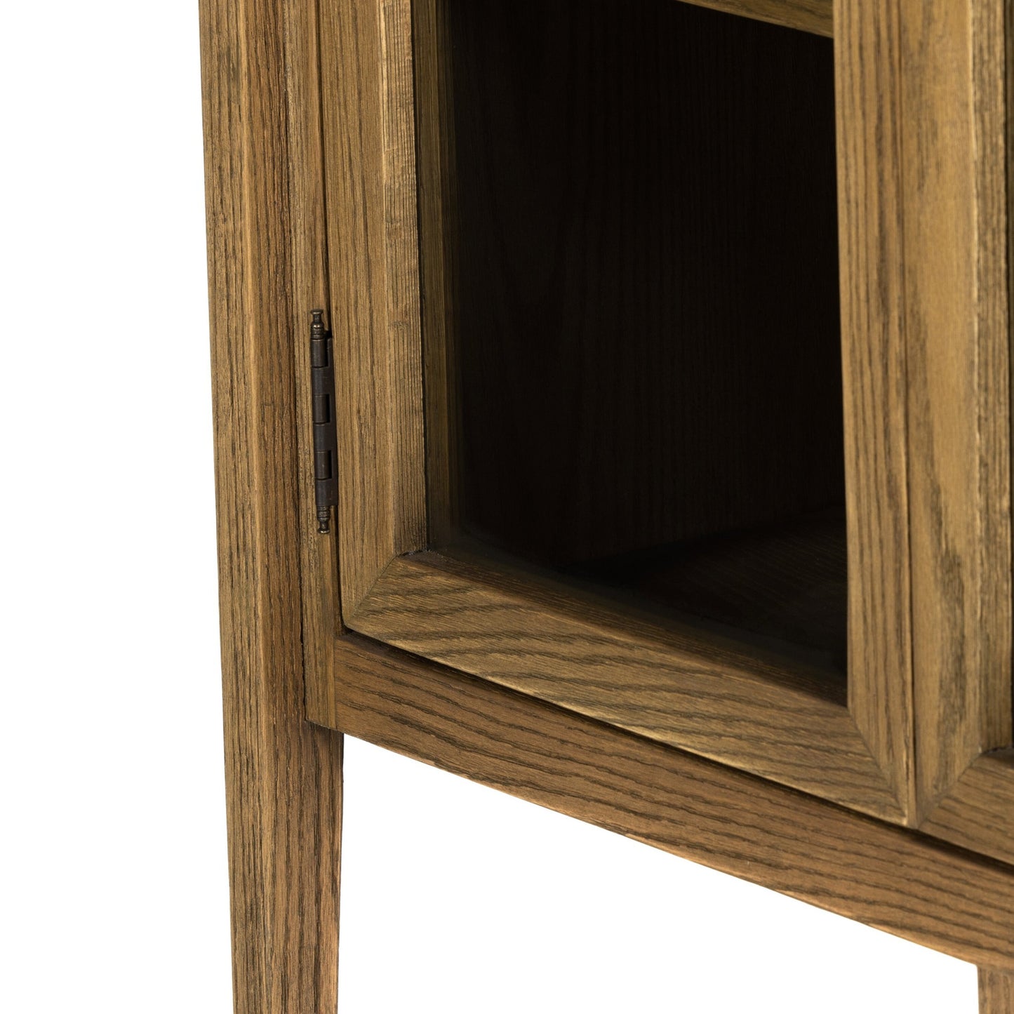 Tolle cabinet - drifted oak solid-antique brass