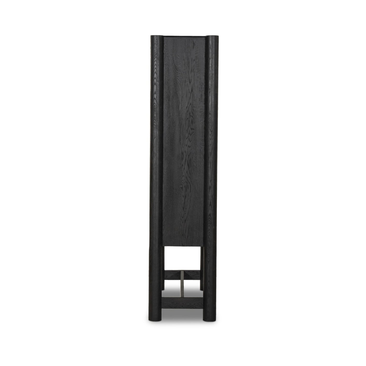 Ezri cabinet: black oak-carved black oak