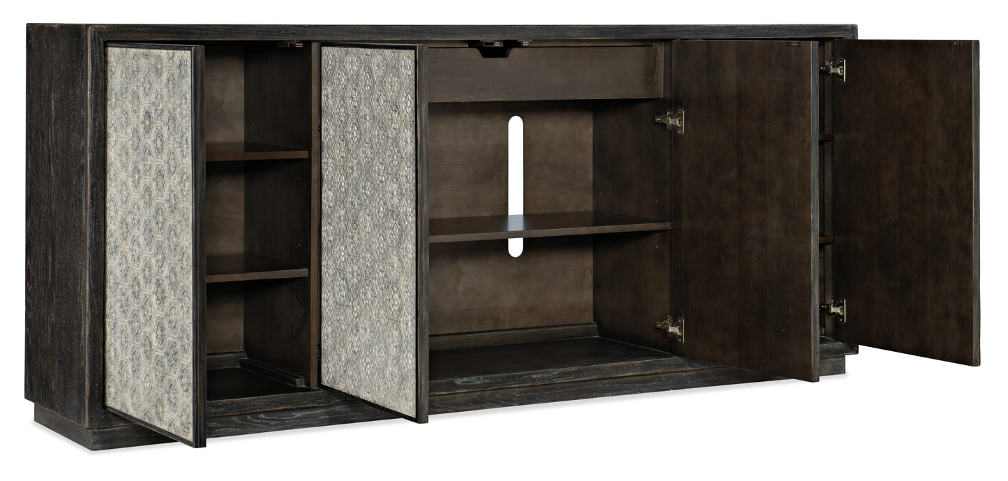 Melange greystone four-door credenza