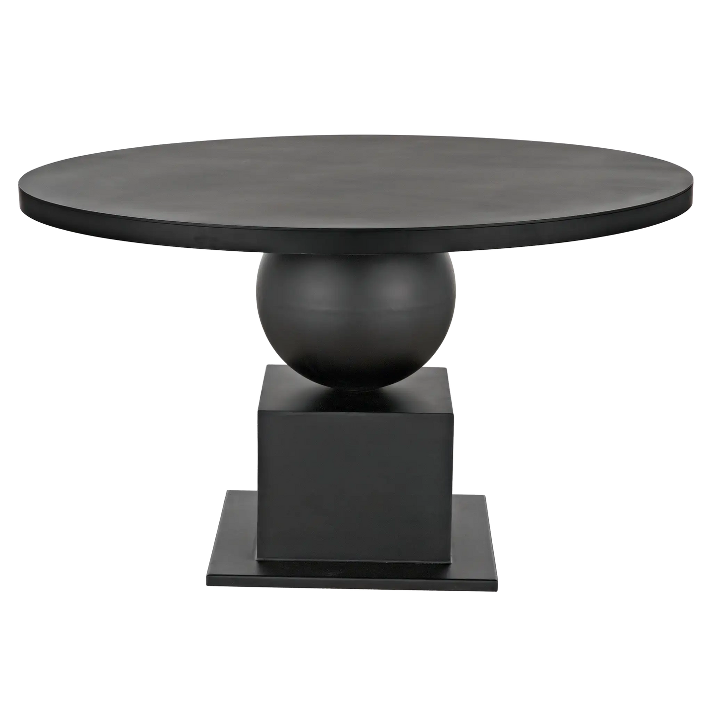 Emira dining table, black metal