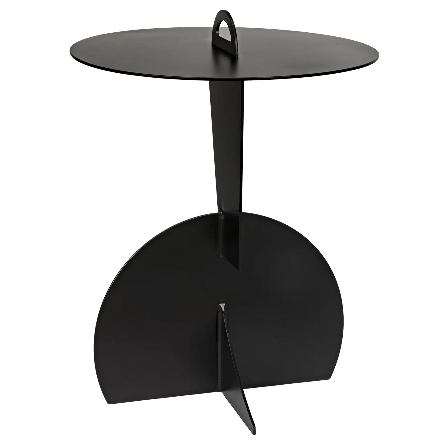 Mobilis side table, black steel