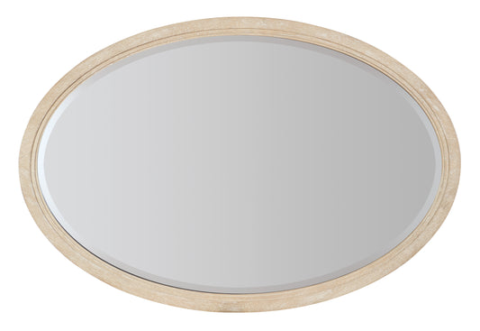 Nouveau chic oval mirror