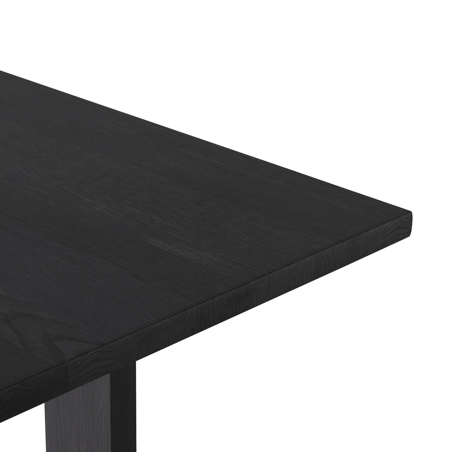 Carmel dining table: black wash