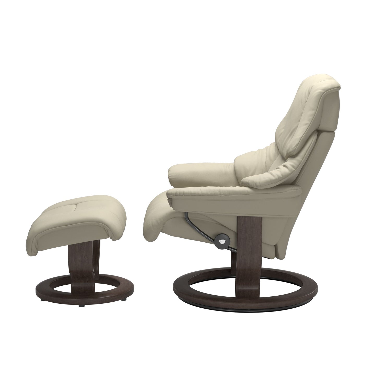 Stressless® reno (s) classic base recliner with ottoman