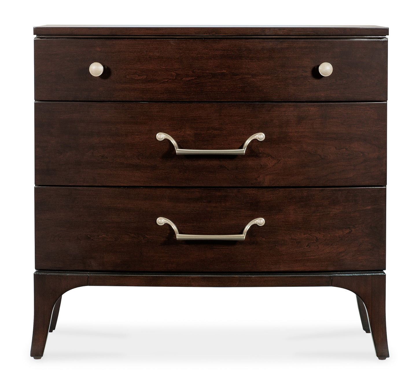 Bella donna three-drawer nightstand